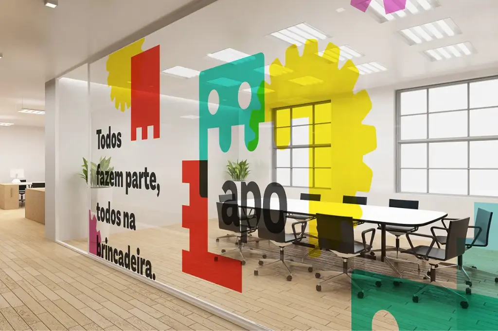 Vinil decorativo para espacio empresarial
